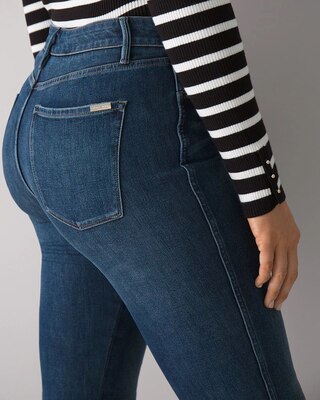 Curvy-Fit High-Rise Sculpt Destructed Straight Jeans