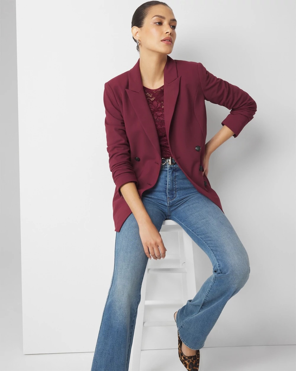 Double Breasted Blazer - image 2