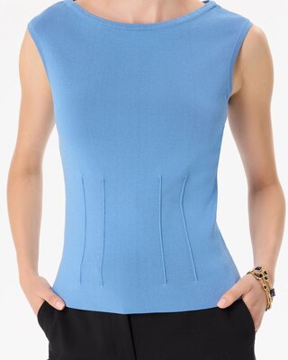 Boat Neck Cap Sleeve Pullover click to view larger image.