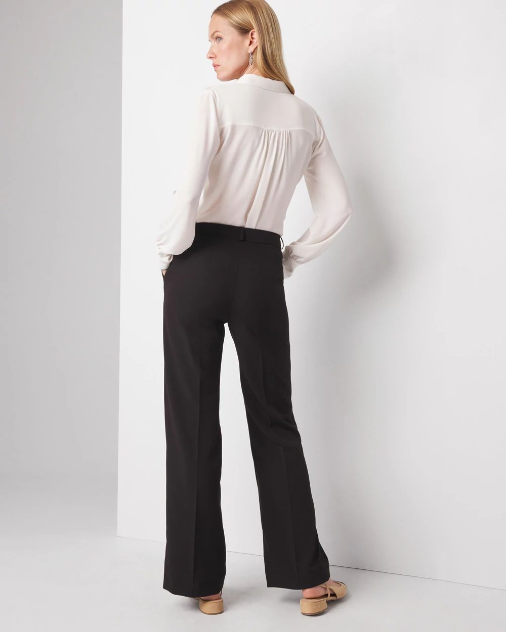 WHBM® Petite Lightweight Luna Wide Leg Trousers