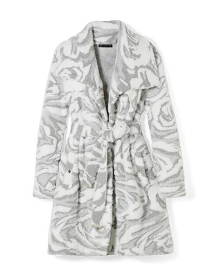 Jacquard Sweater Coat