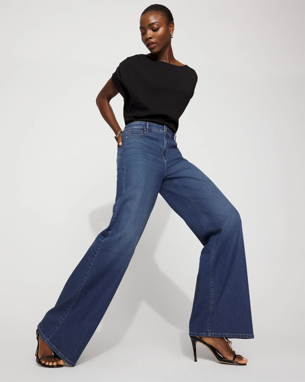 Petite Extra High-Rise Palazzo Jean