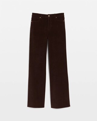 High-Rise Wide Leg Corduroy Jeans click to view larger image.