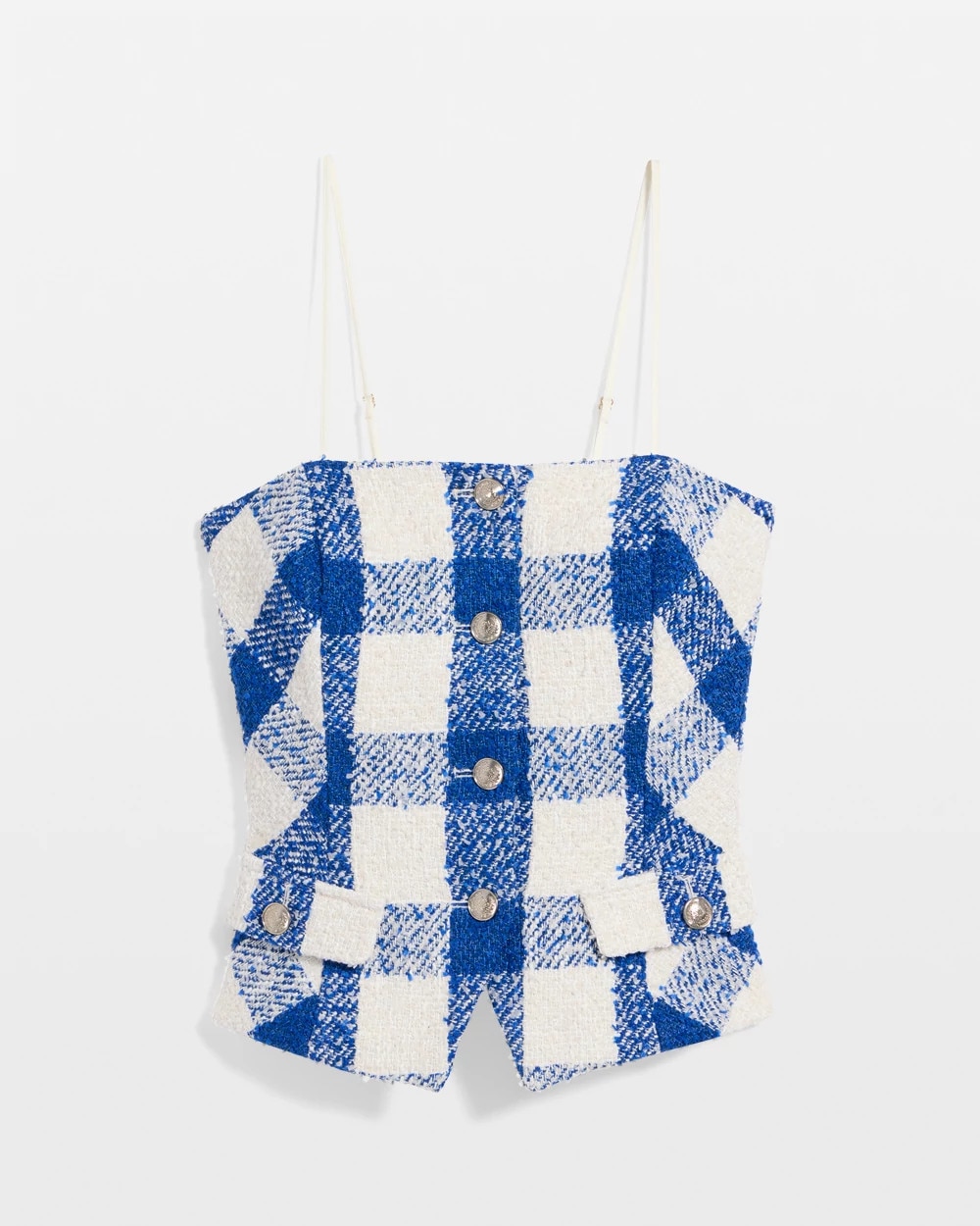 Boucle Plaid Bustier - image 5