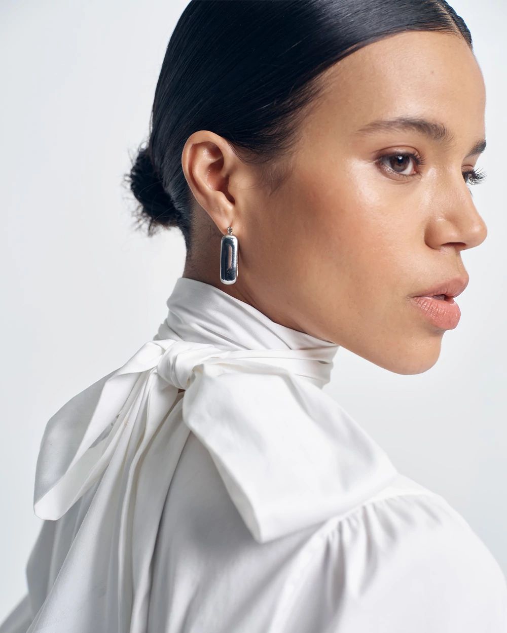 Mixed Metal Hoop Earrings