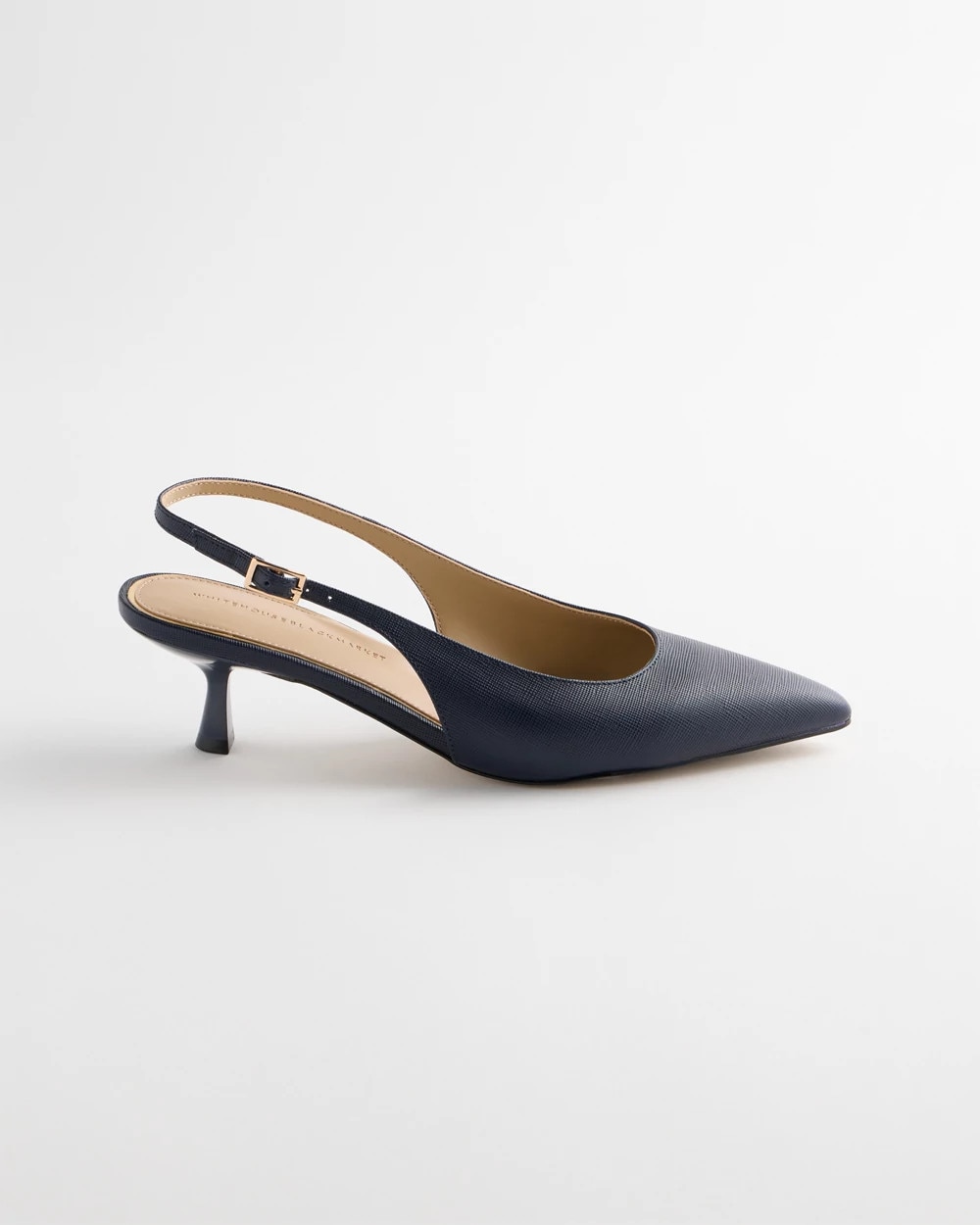 Leather Slingback Kitten Heel - image 3