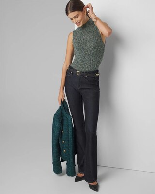 Boucle Turtleneck Sweater Tank click to view larger image.