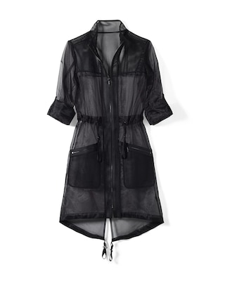 Mesh Organza Trench Coat click to view larger image.