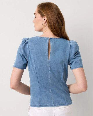 Knit Denim Top click to view larger image.