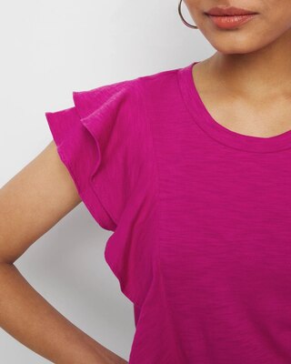 Ruffle Sleeve Tee