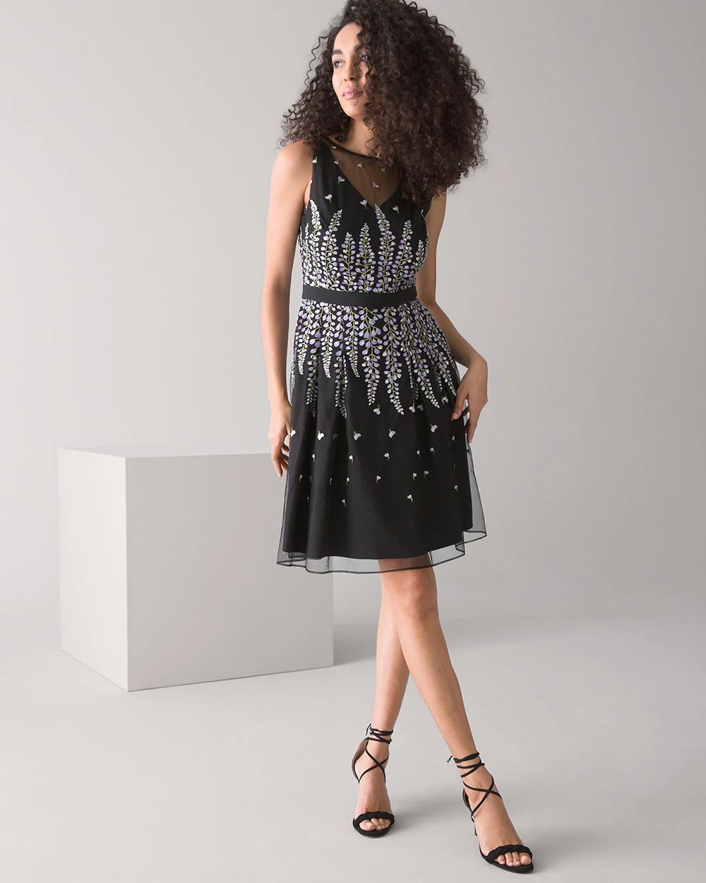 White house black market silver dress 2025