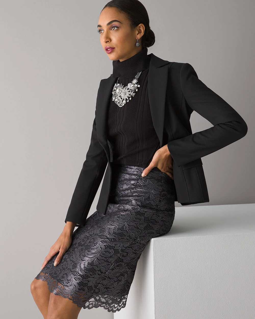 Lace Pencil Skirt White House Black Market
