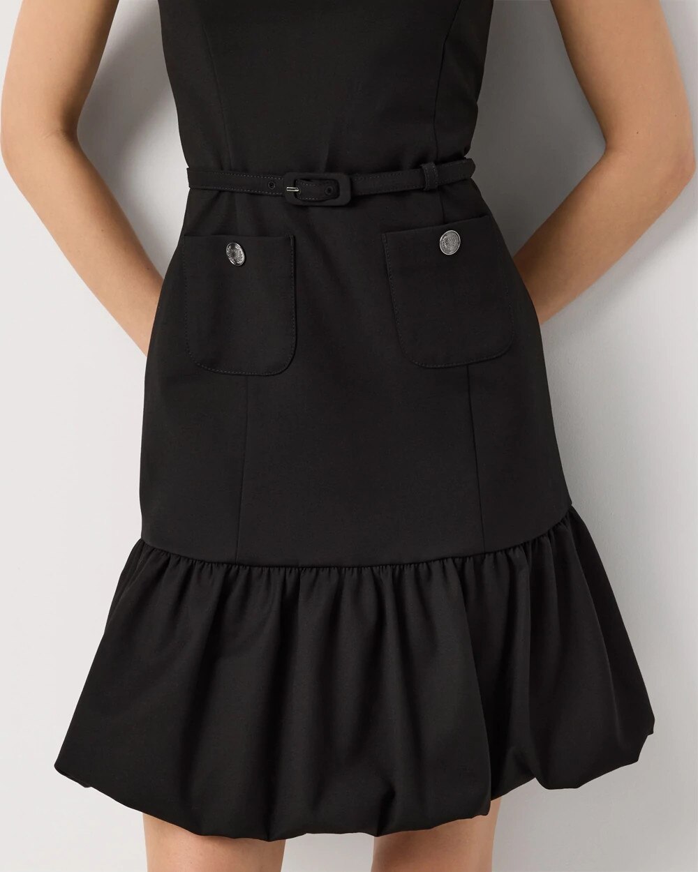 Bubble Hem Mini Dress - image 3