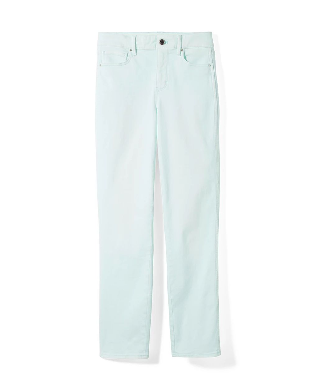 High-Rise Tinted Straight Jeans