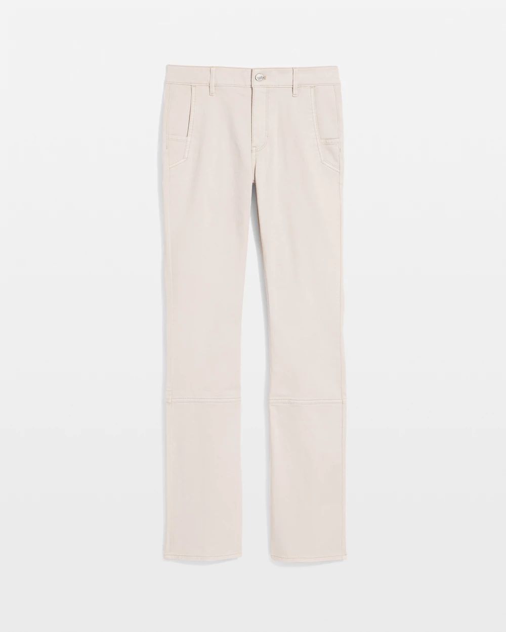 Pret Zip Hem High Rise Bootcut Jean