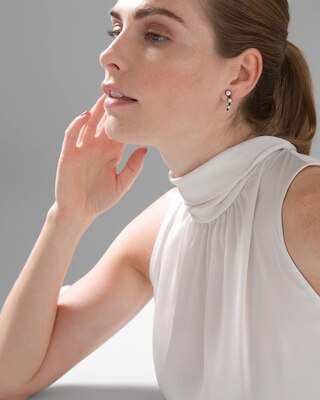 Hematite & Pearl 5-Pack Earrings