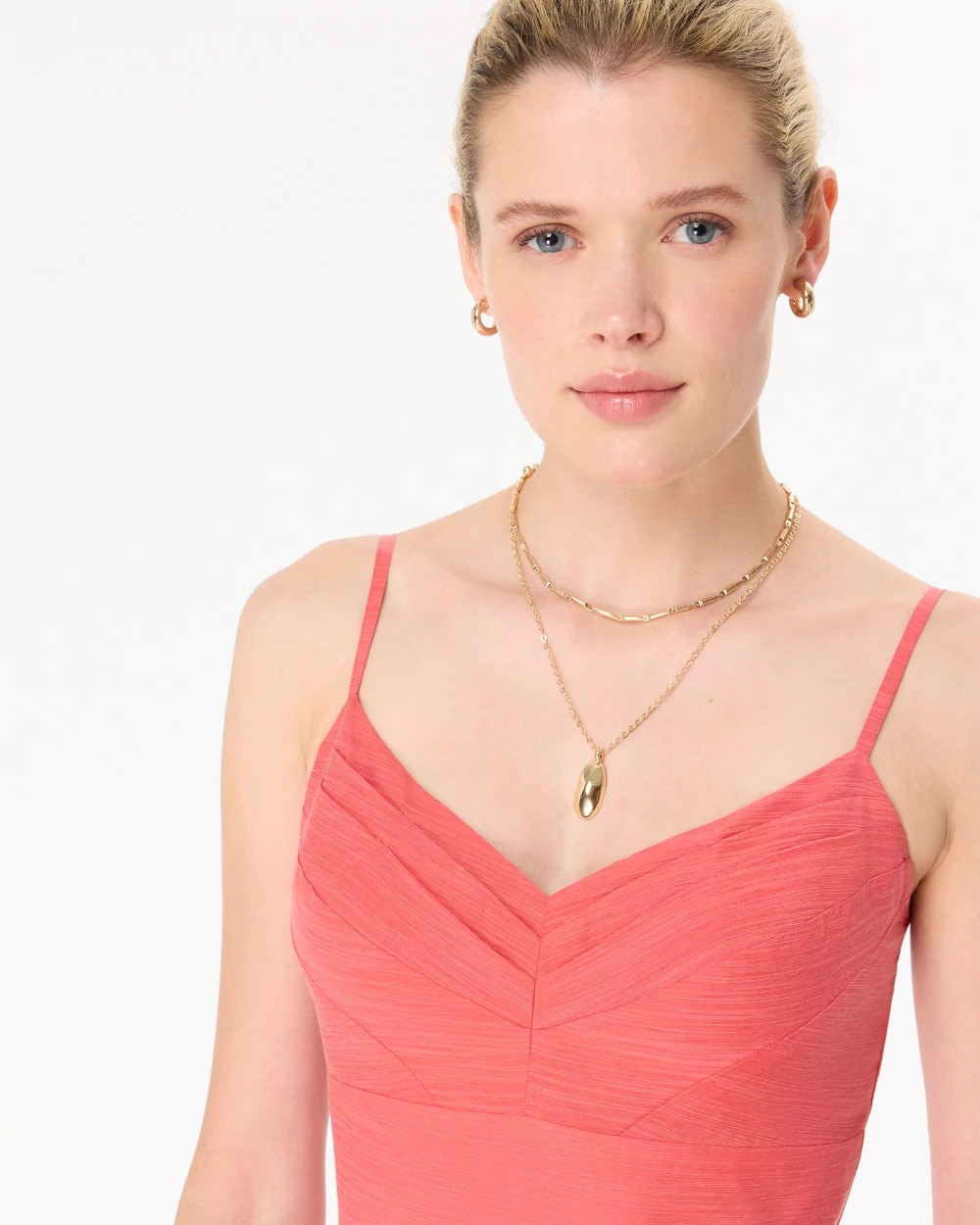 V-neck Midi Dress