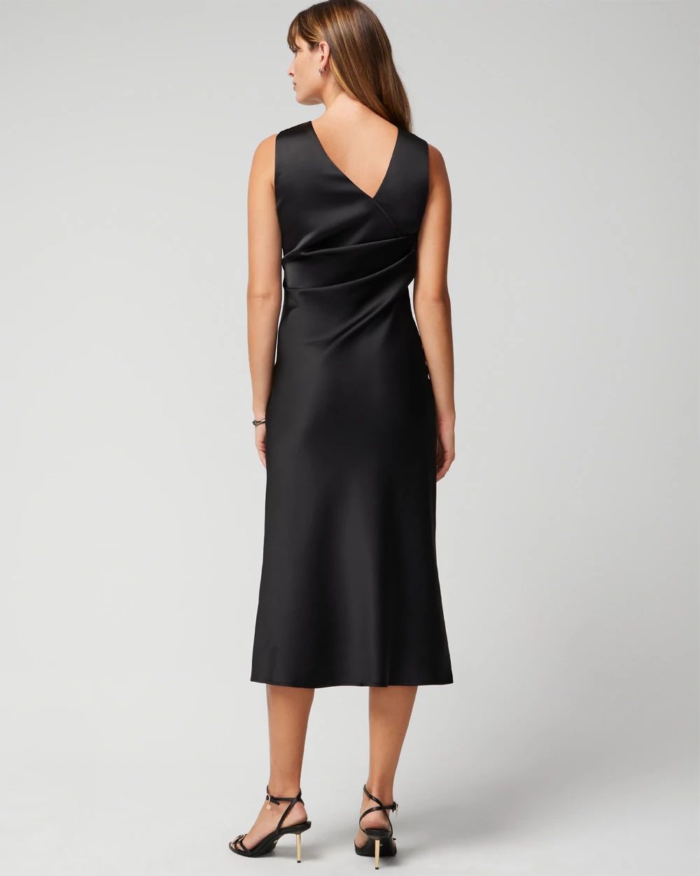 Sleeveless Satin Slip Dress