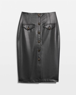 Faux Leather Skirt click to view larger image.