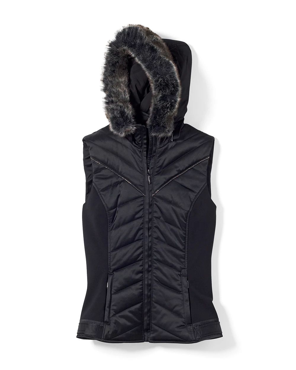 WHBM WKND Hooded Puffer Vest