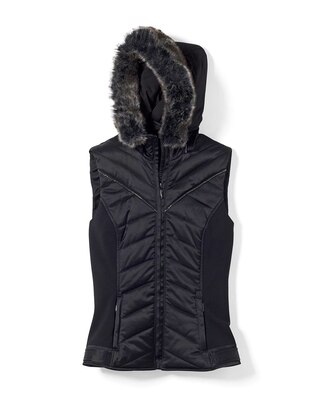 WHBM WKND Hooded Puffer Vest