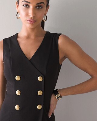 Sleeveless Blazer Dress