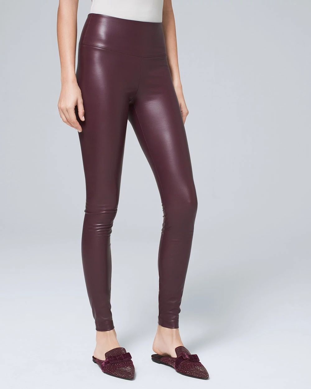 Faux Leather Runway Legging