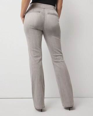 Extra High-Rise Novelty Button Bootcut Jeans click to view larger image.