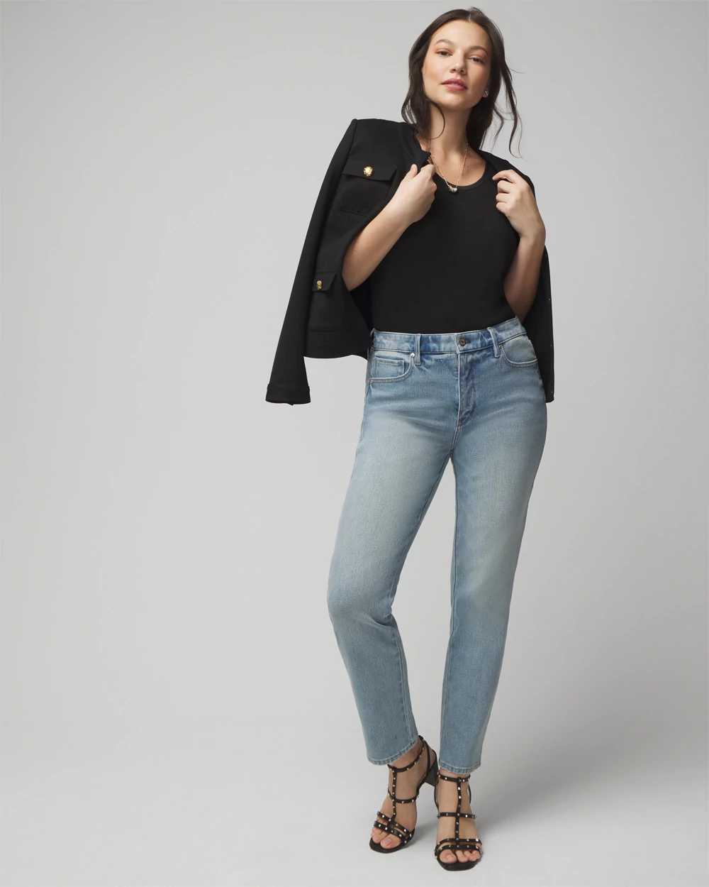 Curvy High-Rise Straight Jeans