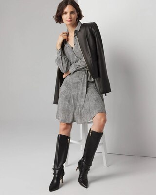 Long Sleeve Shirt Dress click to view larger image.