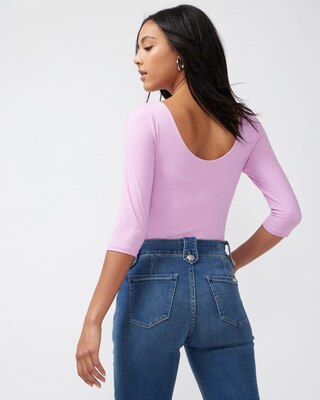 WHBM® FORME 3/4-Sleeve Boatneck Top