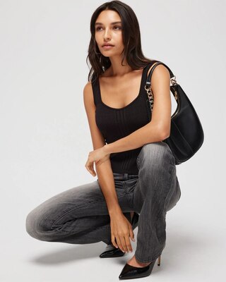 Ribbed Sweater Tank click to view larger image.
