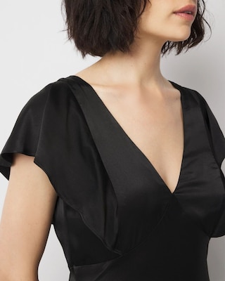 Satin Slip Maxi Dress click to view larger image.