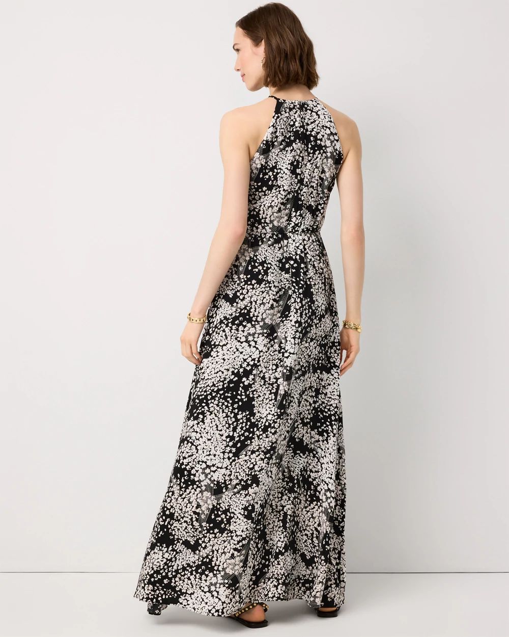Graphic Floral Maxi Dress