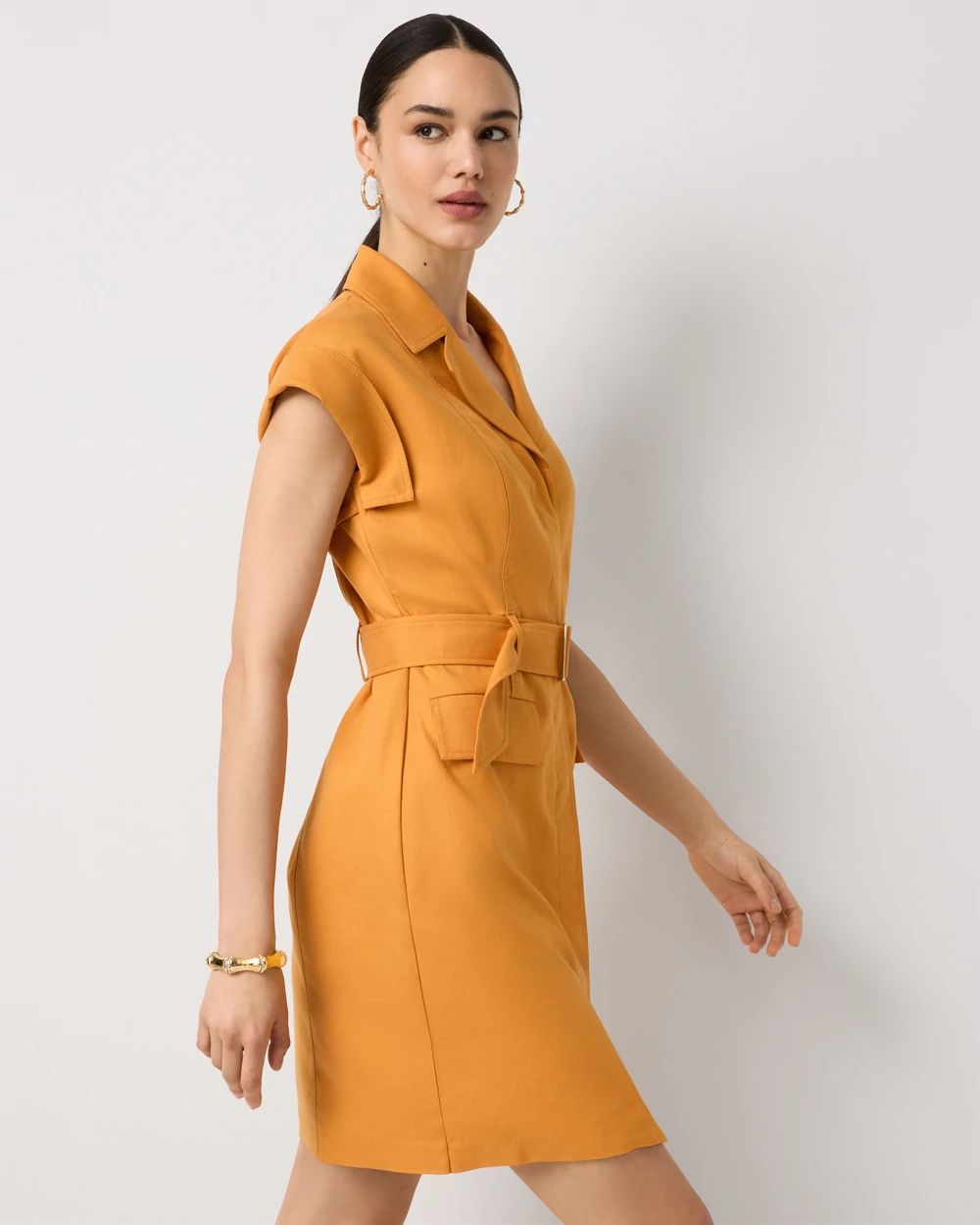 Cargo Shirt Dress click to view larger image.