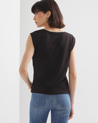 High-Rise Scoop Neck Tee click to view larger image.