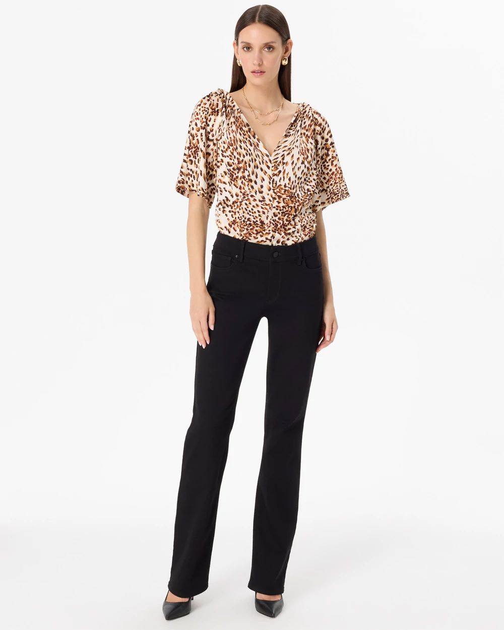 Mid-Rise Bootcut Jeans