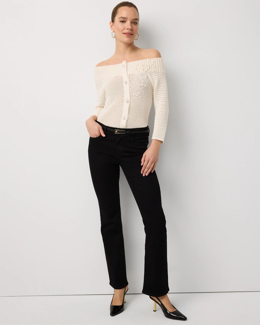 Mid-Rise Bootcut Jeans