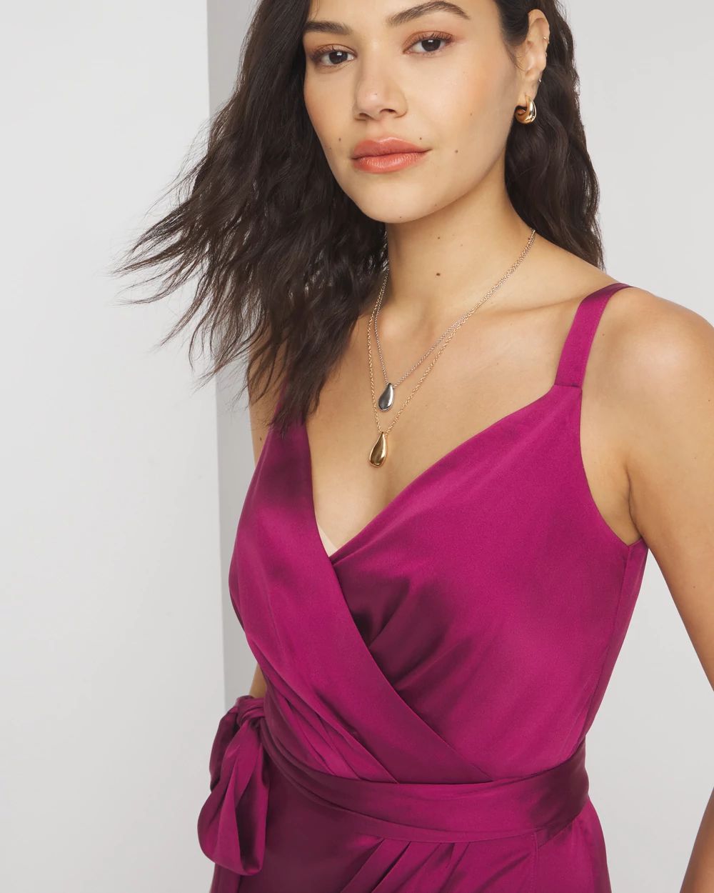 Drape Front Wrap Dress