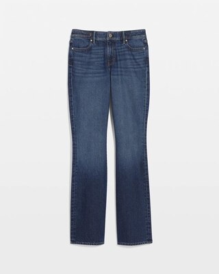 Petite Rigid Stretch Mid Rise Bootcut Jean click to view larger image.