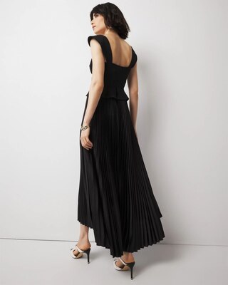 Corset Pleated Midi Dress click to view larger image.