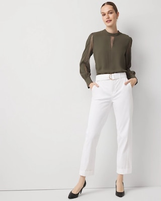 Pret High Rise Straight Ankle Pant