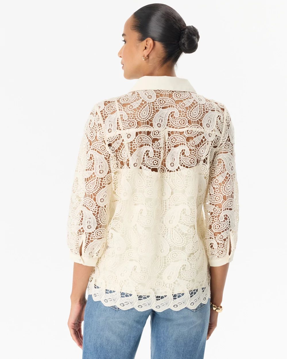 Paisley Lace Shirt