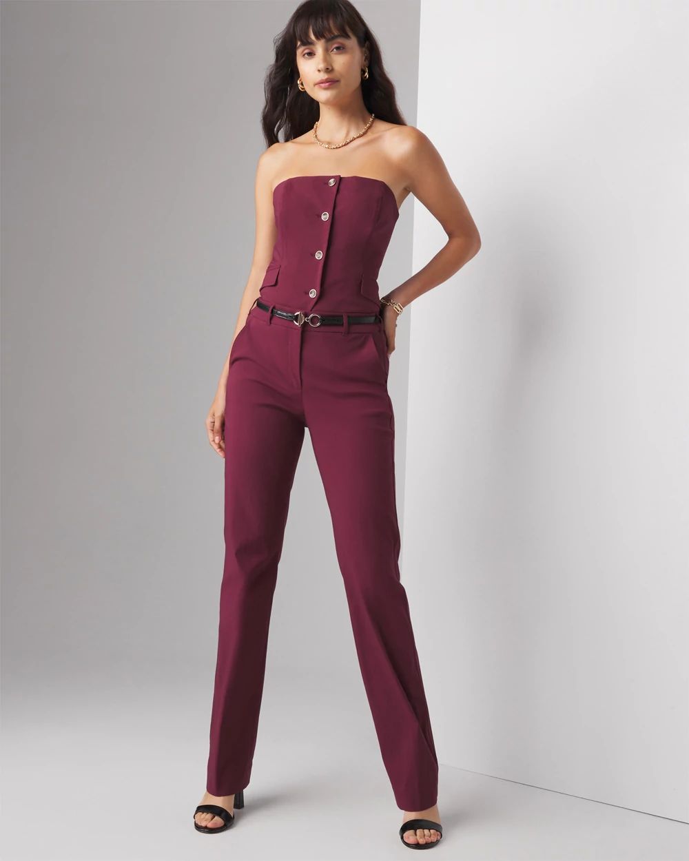 WHBM® Lightweight Ines Slim Bootcut Pant