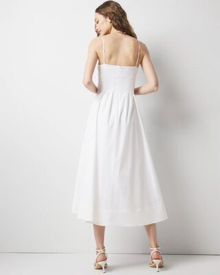 Petite Poplin Corset Midi Dress click to view larger image.