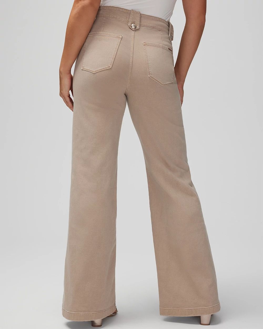 High-Rise Mariner Wide Leg Jeans