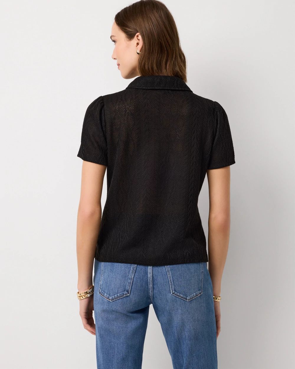 Jacquard Short Sleeve Shirt