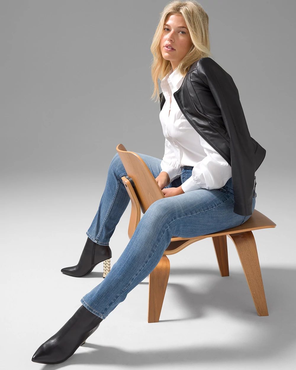 High-Rise Everyday Soft Denim™ Grommet Pocket Slim Jeans