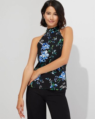 Outlet WHBM Mock-Neck Halter Top