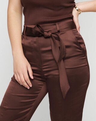Belted Utility Straight Crop Pants click to view larger image.